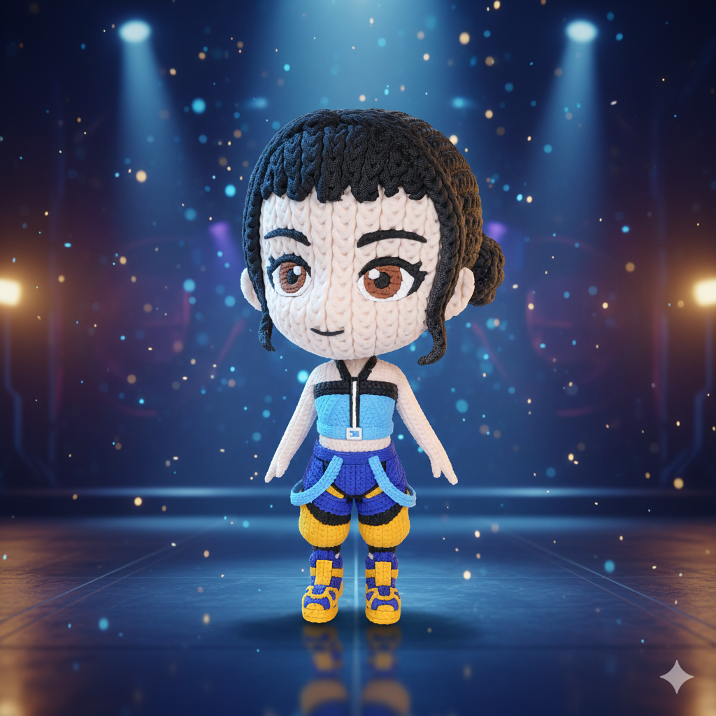 KPop Demon Hunters Zoey Huntrix Knitted - Crochet