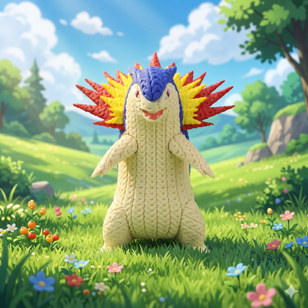Typhlosion - Fan Art - Knitted Crochet