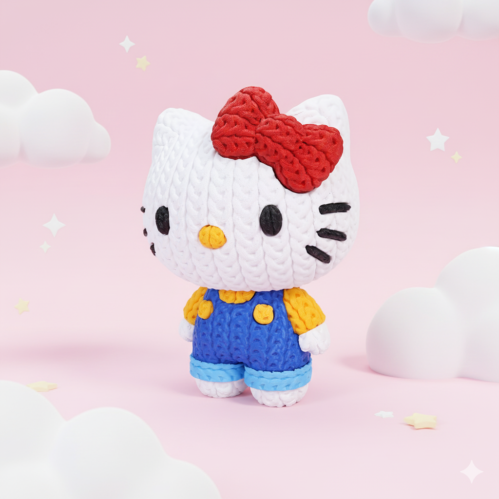 Hello Kitty Crochet - Knitted