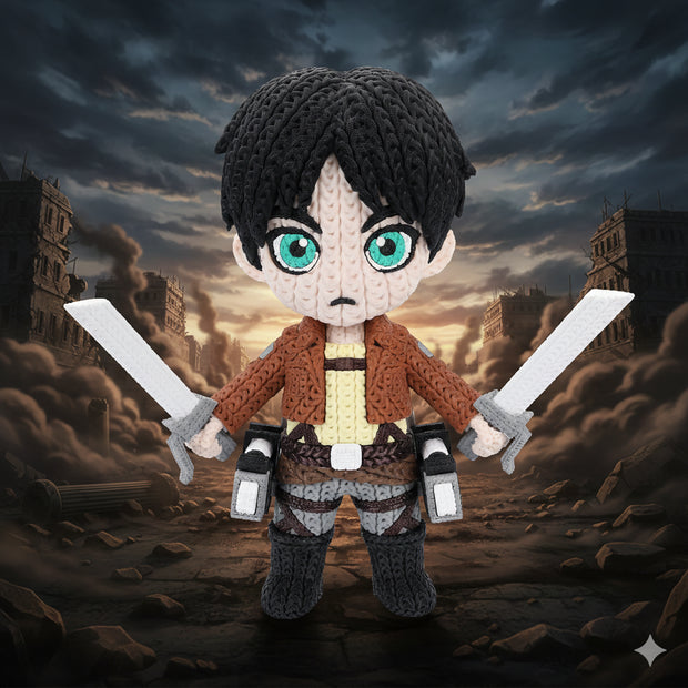 Attack on Titan Eren Yeager Knitted - Crochet