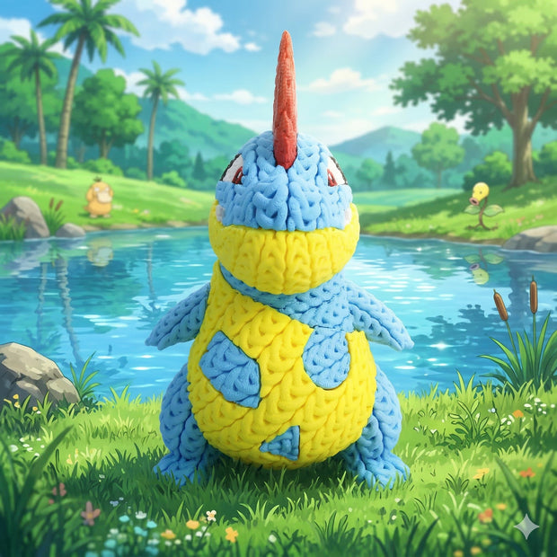 Pokemon Croconaw Knitted - Crochet