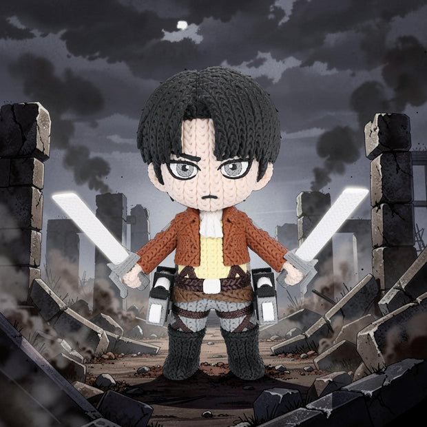 Attack on Titan Levi Ackerman Knitted - Crochet