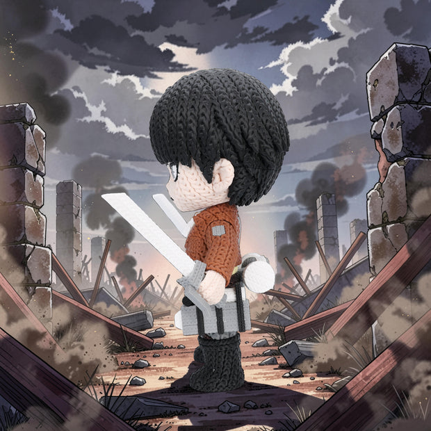 Attack on Titan Levi Ackerman Knitted - Crochet