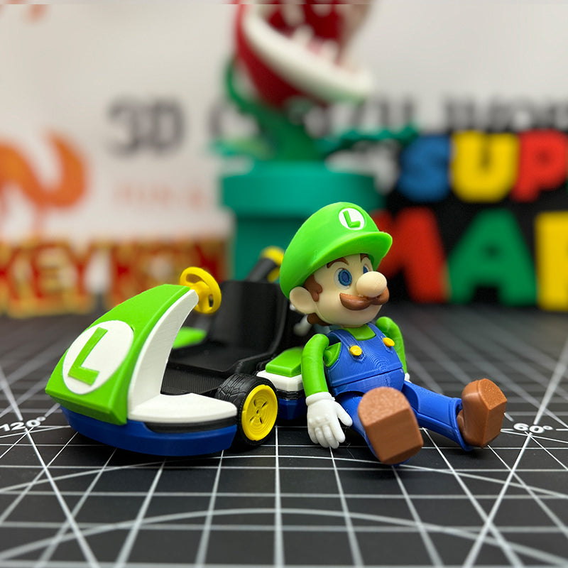 Mario Cart VIII Deluxe - 5" Luigi Cart