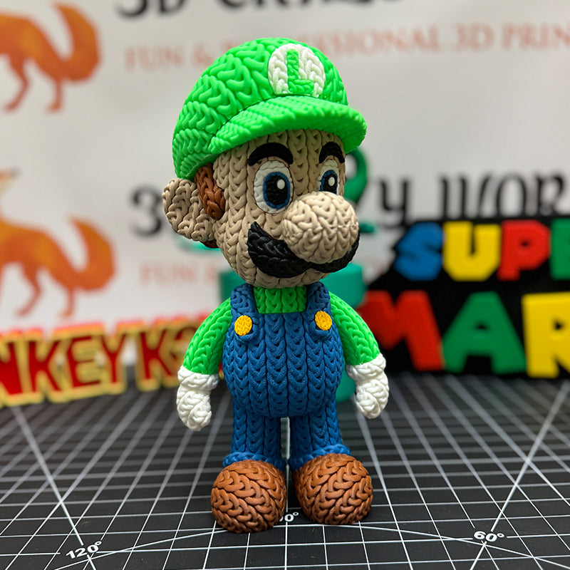Super Mario Bros - 9" Luigi Knitted - Crochet