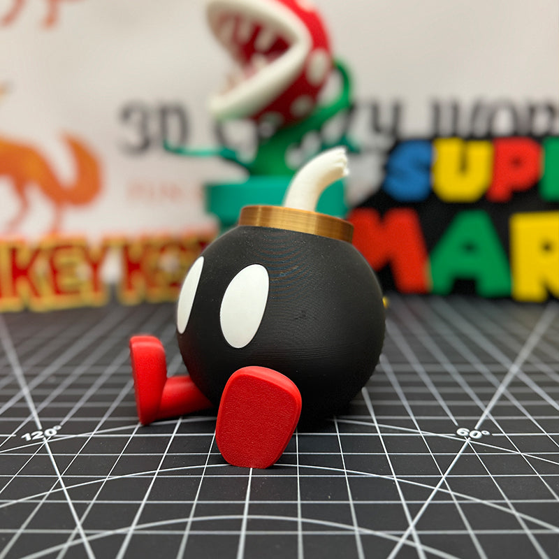 Super Mario Bros II - 7" Bob-Omb Clock