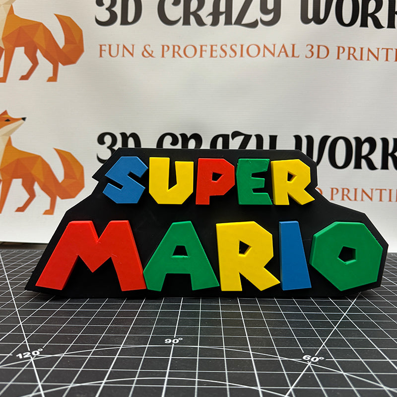 Retro Gaming Art - Super Mario Sign
