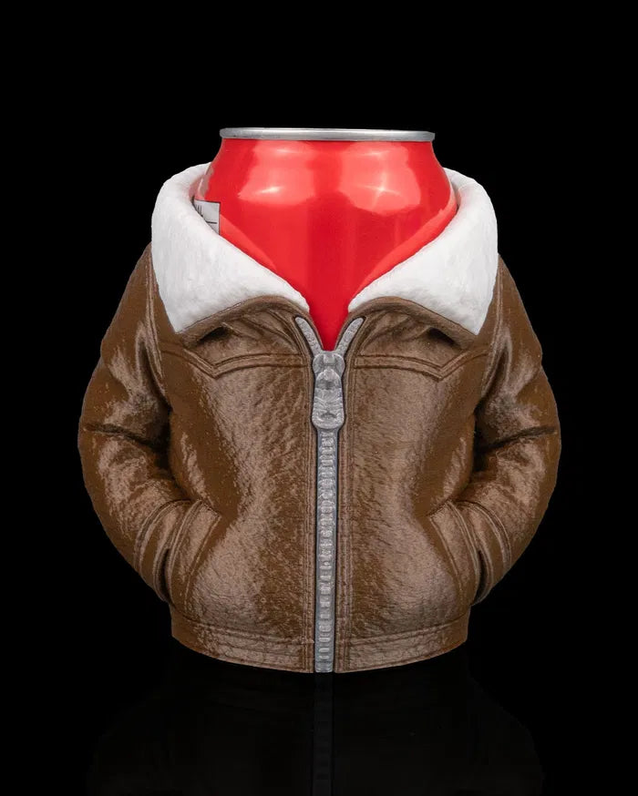 Leather Jacket - Can Holder
