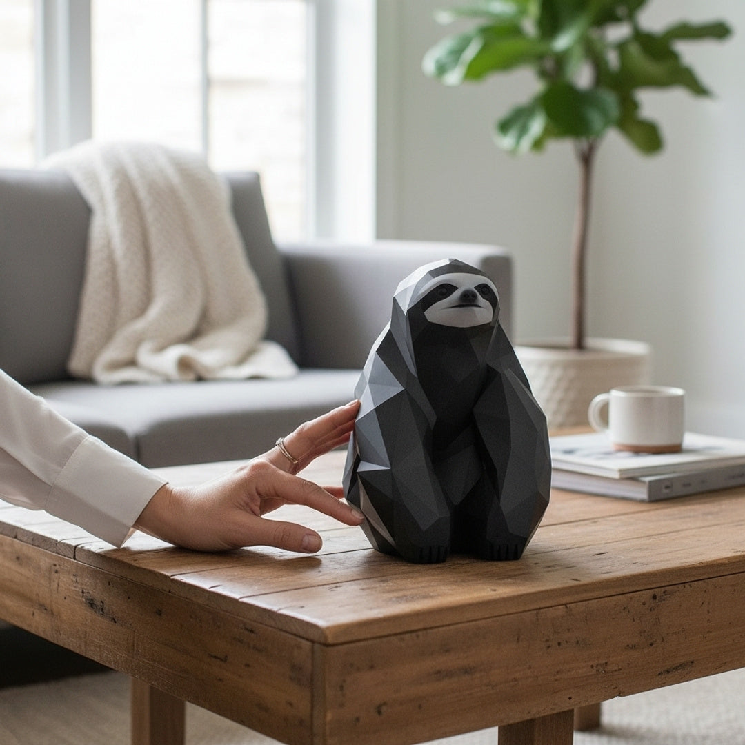 Sitting Low Poly Sloth