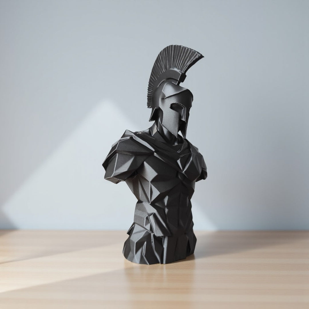 Low Poly Spartan Warrior Bust