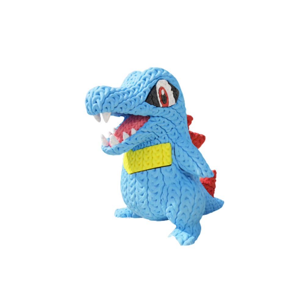 Pokemon Totodile Knitted - Crochet