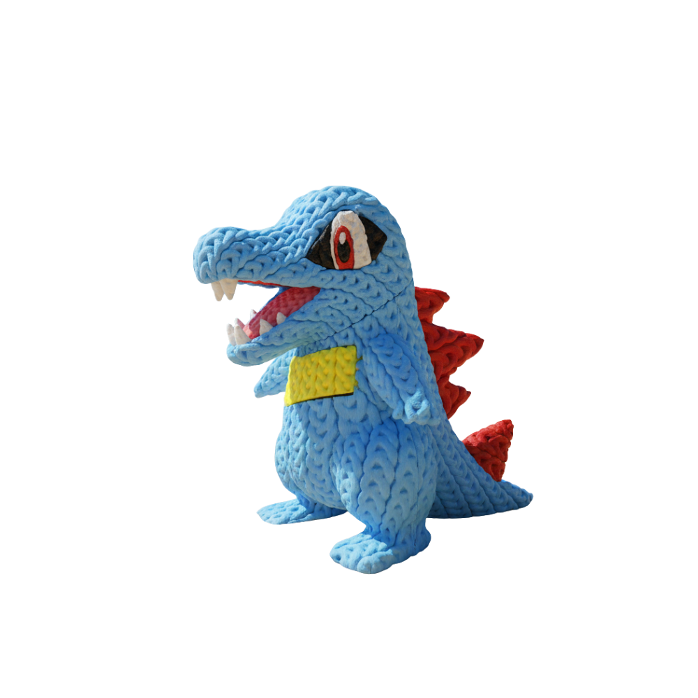 Pokemon Totodile Knitted - Crochet