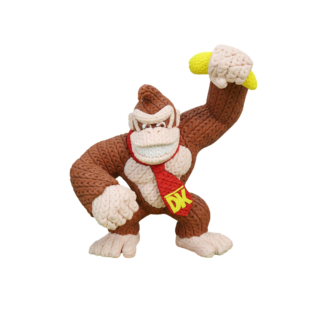 9" Donkey Kong Knitted - Crochet