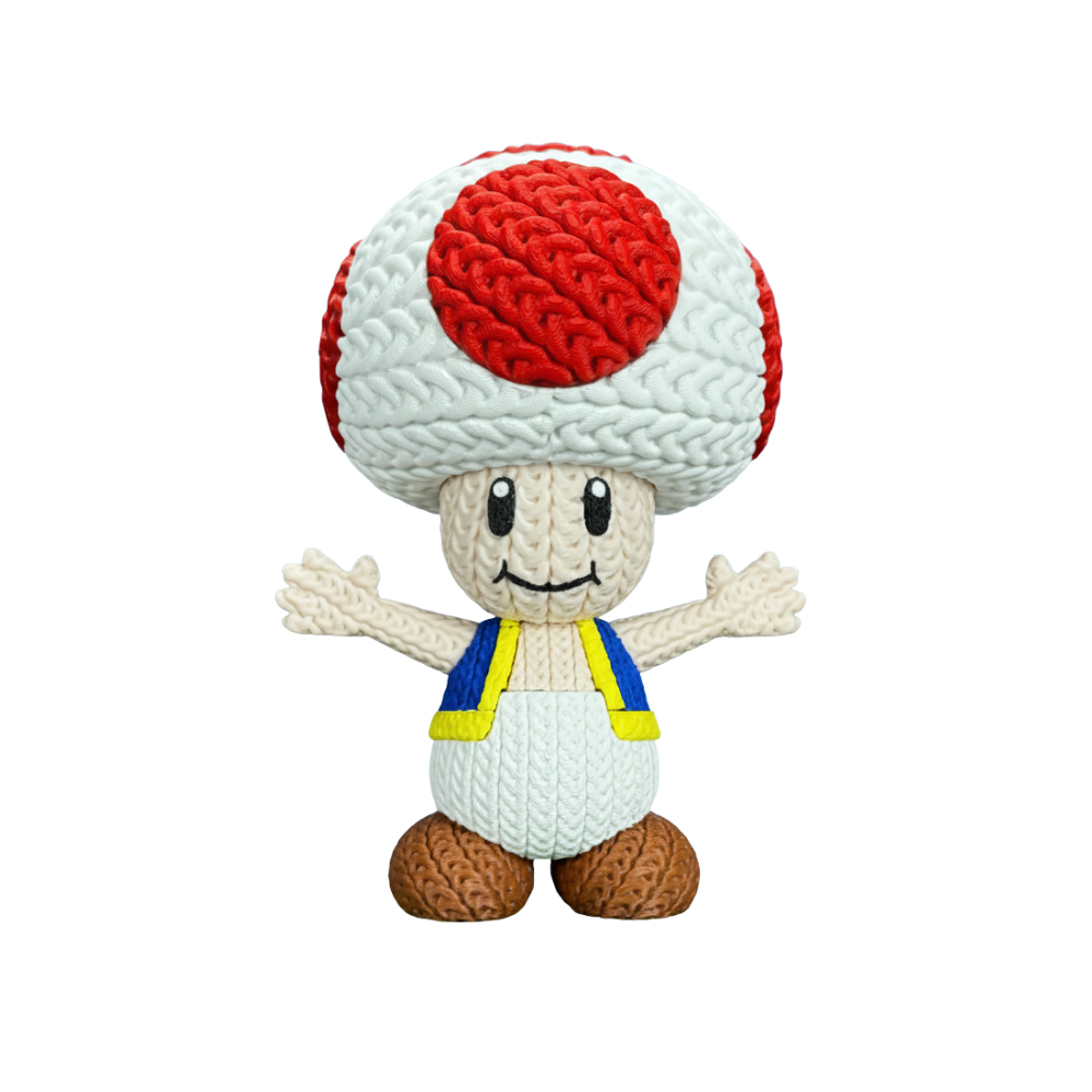 Mario Toad Knitted - Crochet
