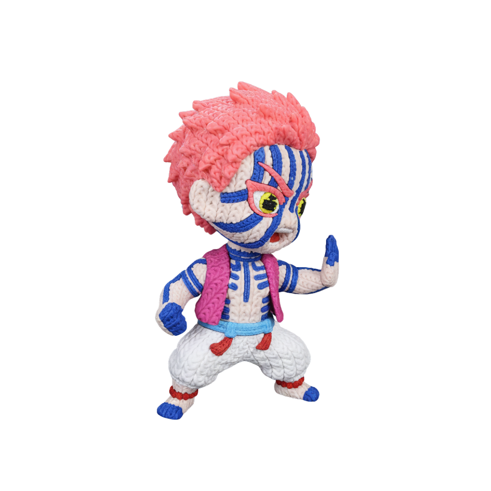 Demon Slayer Akaza Knitted - Crochet