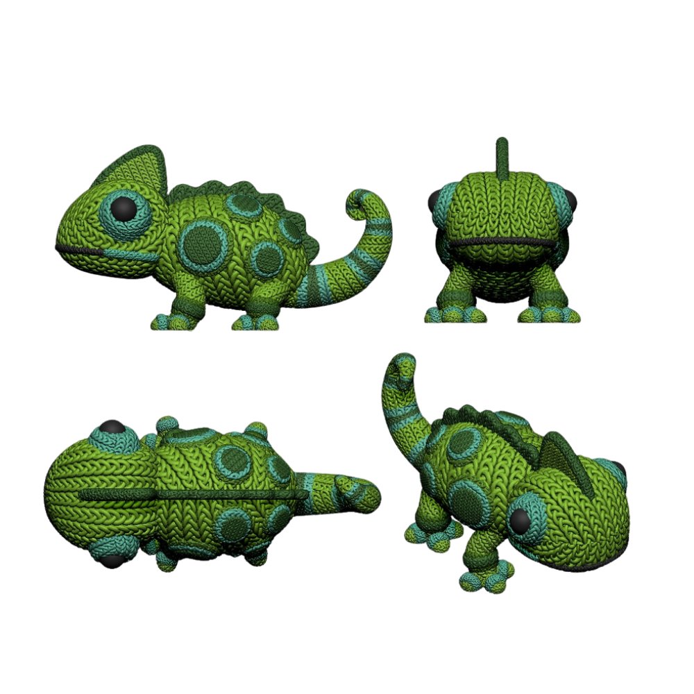 Chameleon Knitted - Crochet