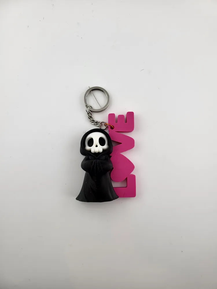 Cute Reaper Keychain Grim Reaper Keyring valentine