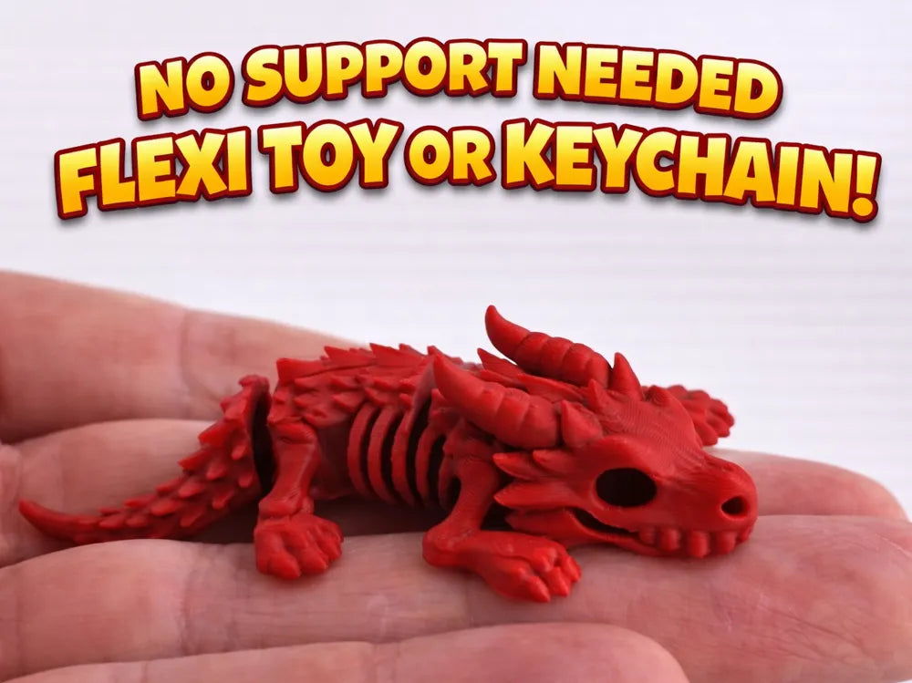 Flexi Dragon Toy & Keychain