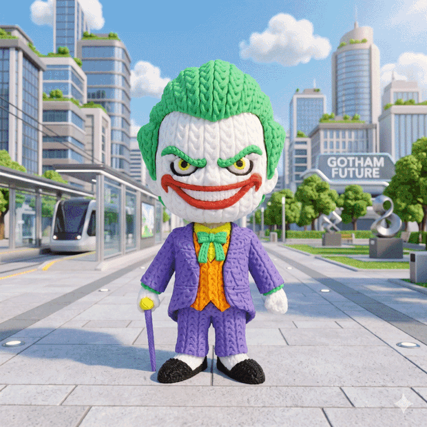 DC Joker Knitted Crochet