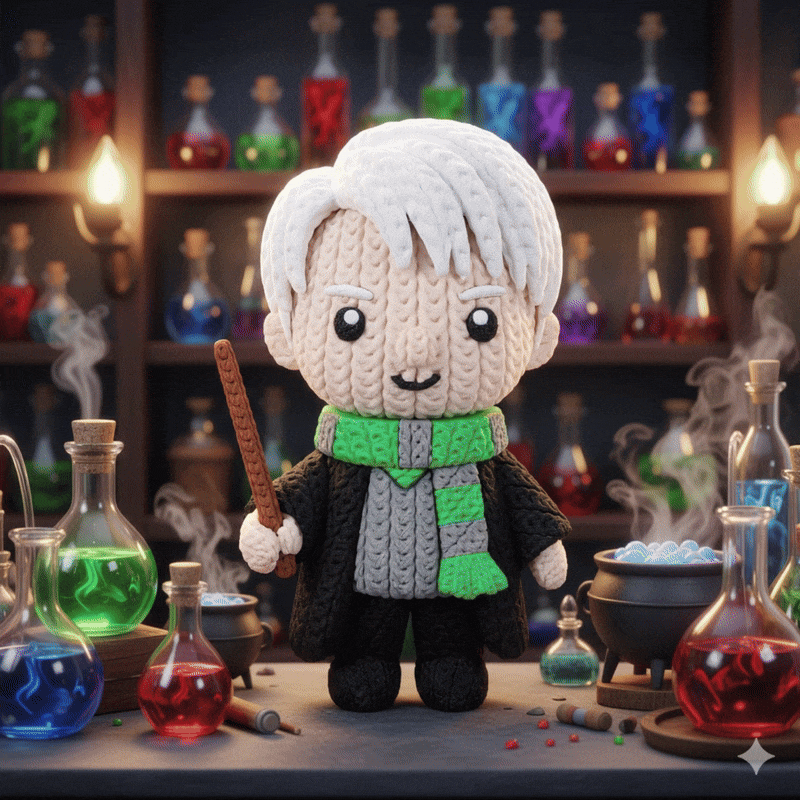 Potterverse Draco Malfoy Knitted - Crochet