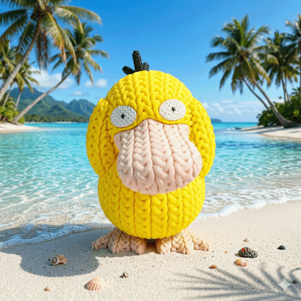 Pokemon Psyduck Knitted - Crochet