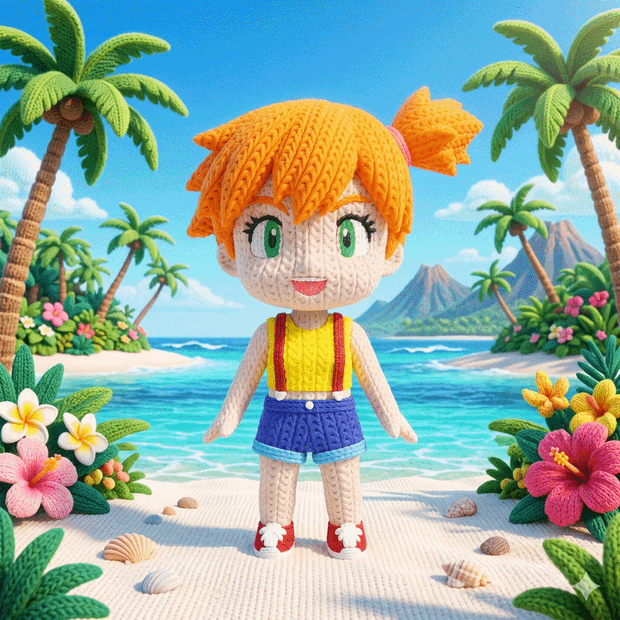 Pokemon Misty Knitted - Crochet