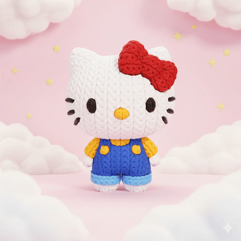 Hello Kitty Crochet - Knitted