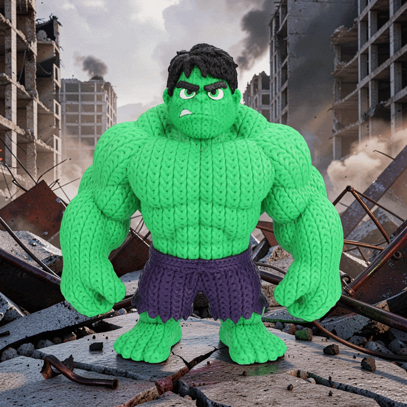 The Incredible Hulk Knitted - Crochet