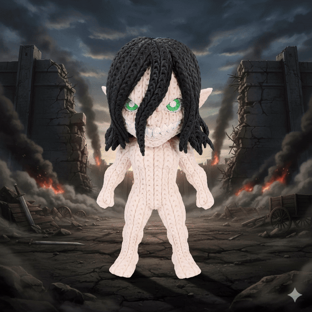 Attack on Titan Eren Titan Knitted - Crochet