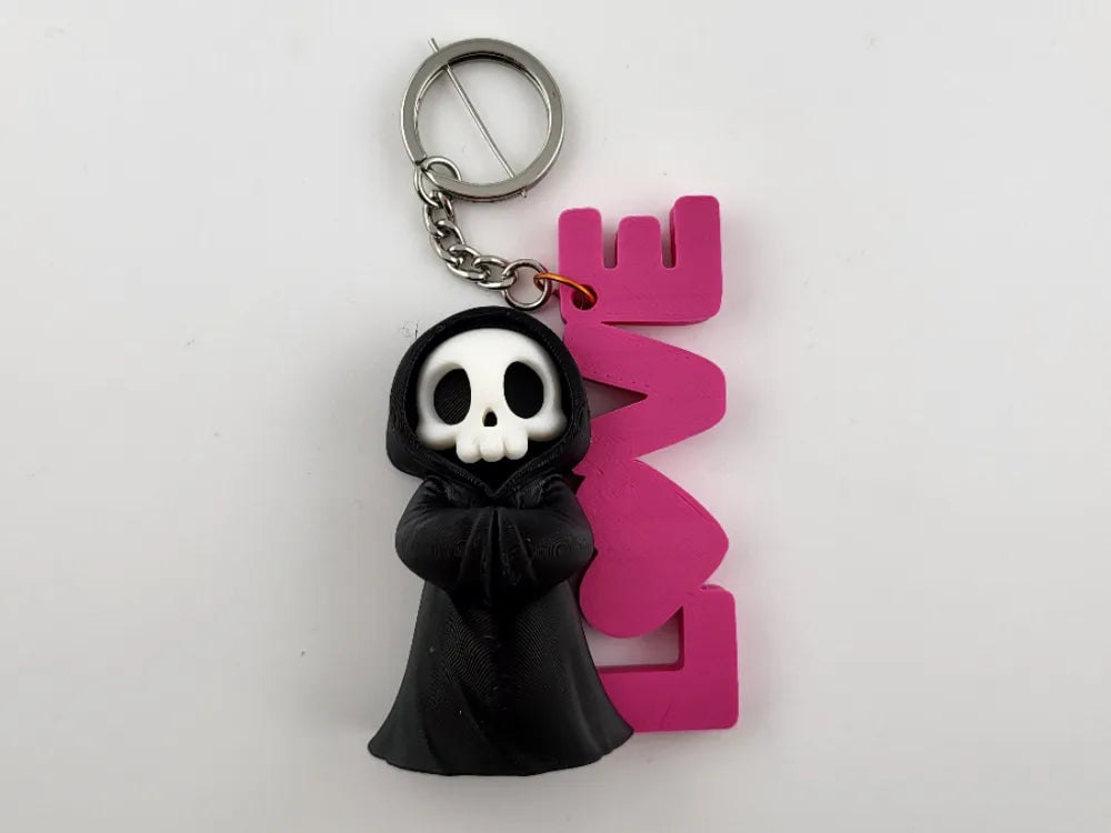 Cute Reaper Keychain Grim Reaper Keyring valentine