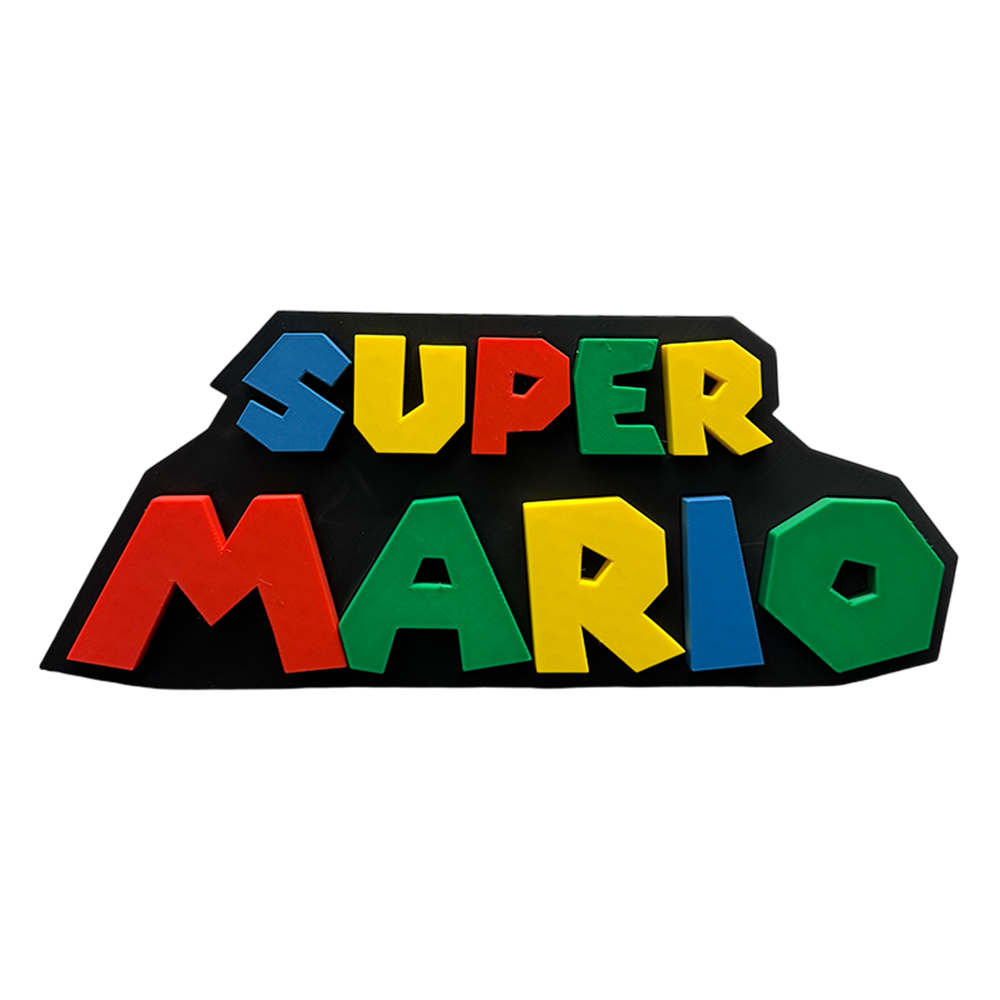 Retro Gaming Art - Super Mario Sign