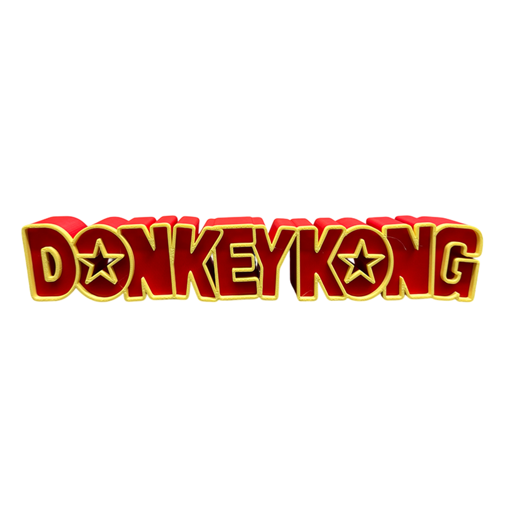 Retro Gaming Art - Donkey Kong Sign