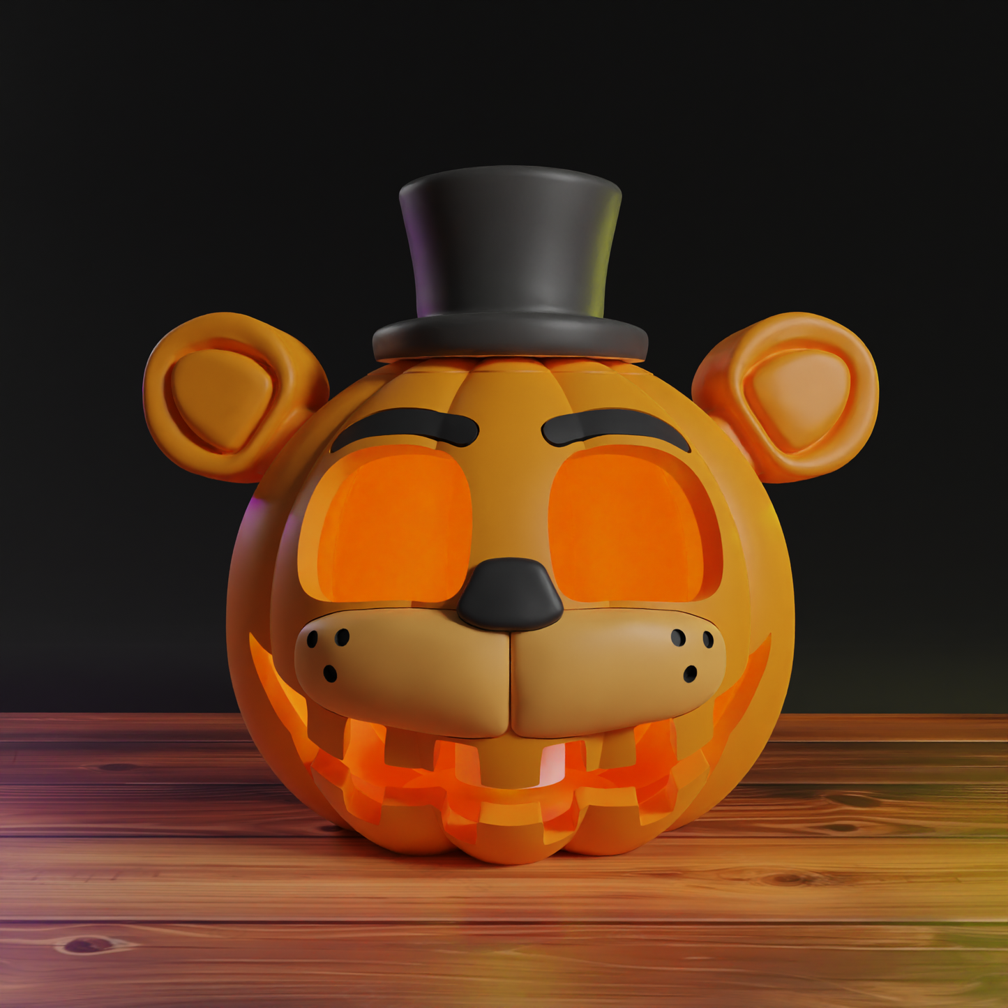 Five Nights at Freddy's Freddy Fazbear Halloween Pumpkin