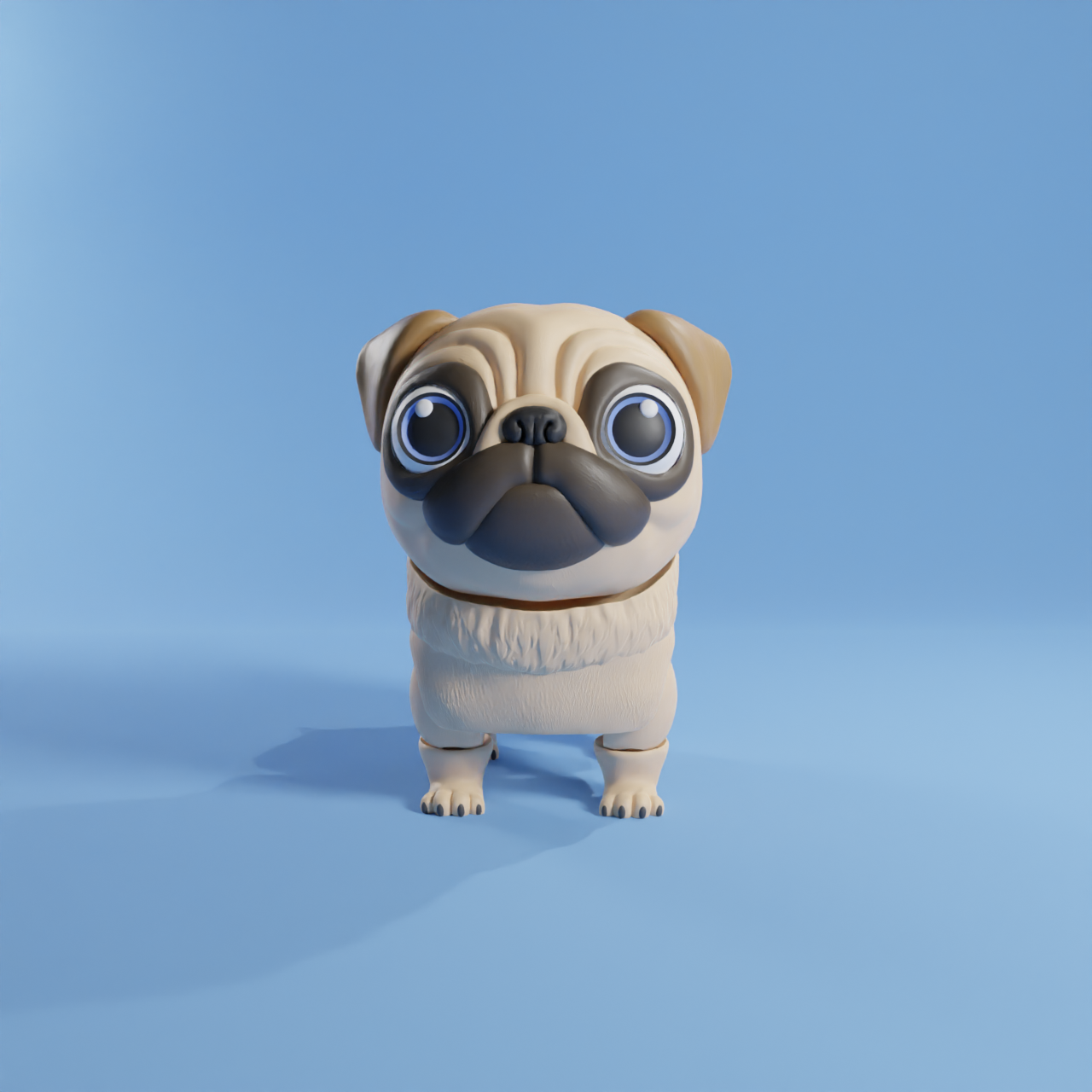 Pug Dog Flexible Articulated