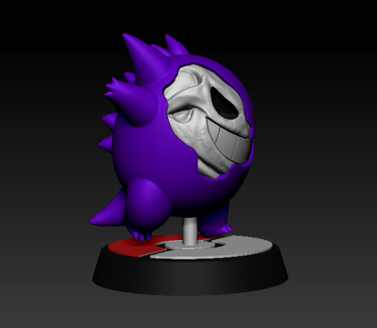 Pokemon Gengar Skeleton Wall Decor