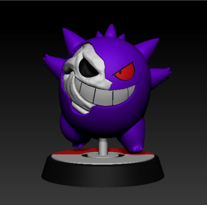 Pokemon Gengar Skeleton Wall Decor