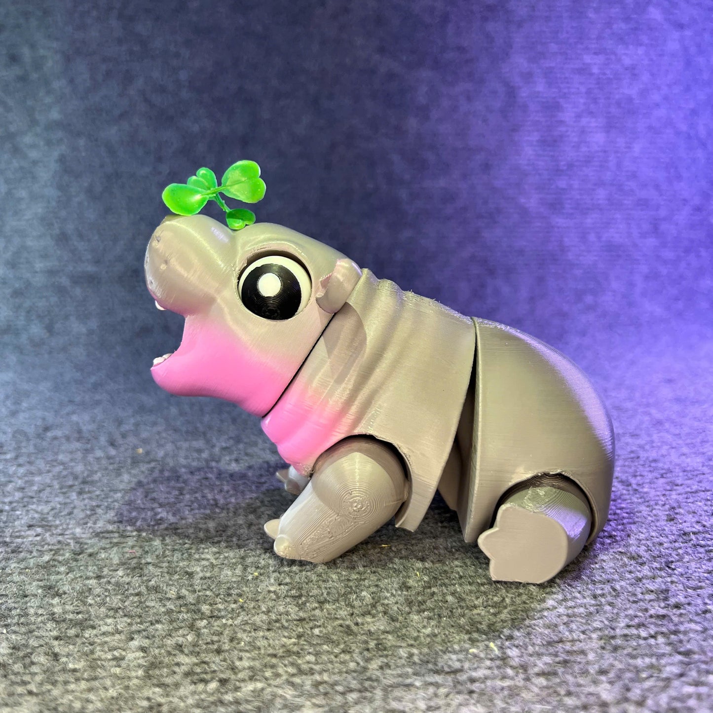 Moo Deng Hippo Articulated Flexible