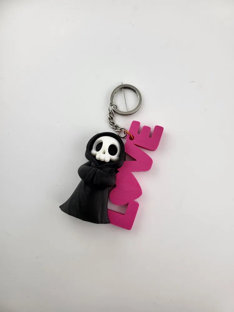 Cute Reaper Keychain Grim Reaper Keyring valentine