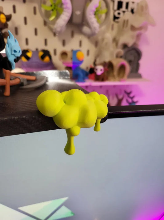 Dripping Slime Monitor Topper – Cute Desk Decor
