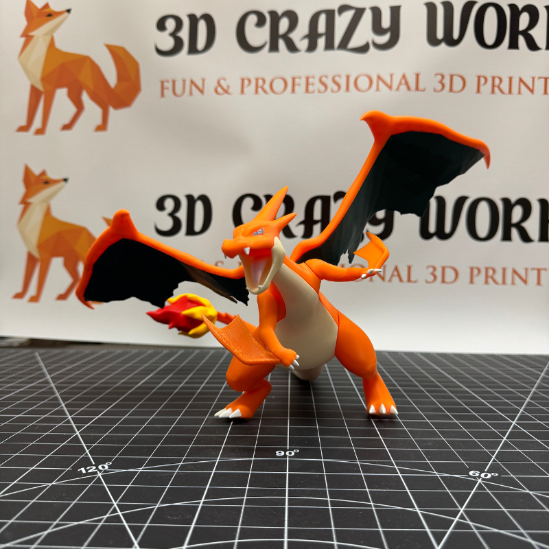 6" Mega Charizard Y Attack Pose
