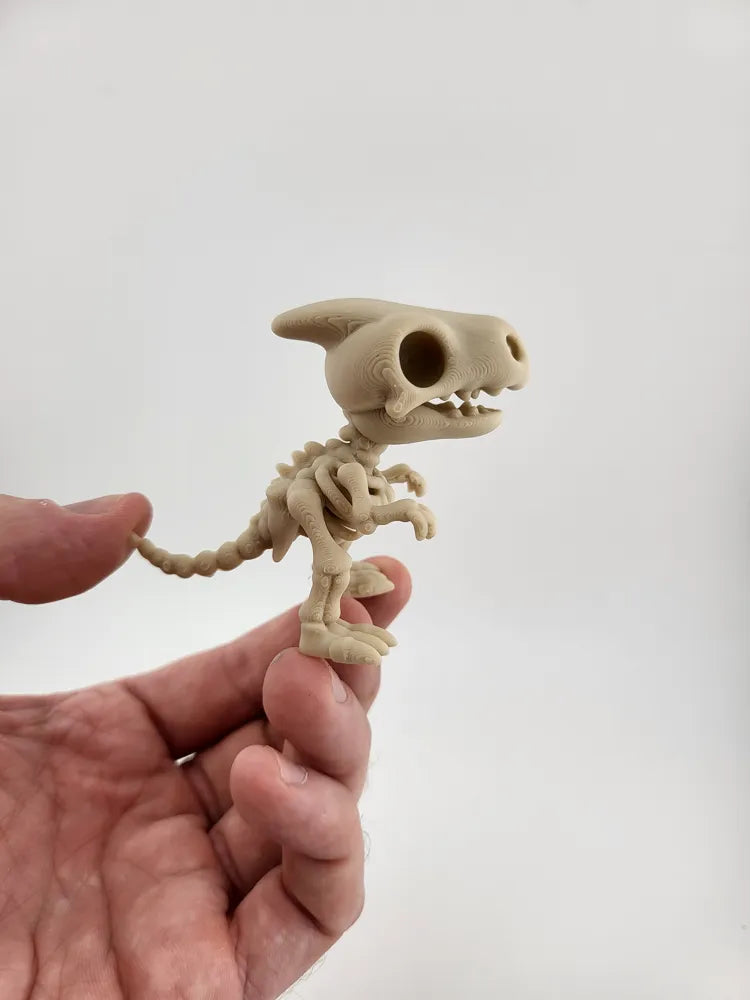 Skeleton Dino Keychain Cute Miniature Fossil Style