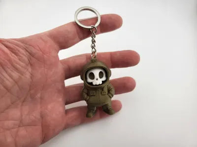 Astronaut Skeleton Keychain Space Mini Figure