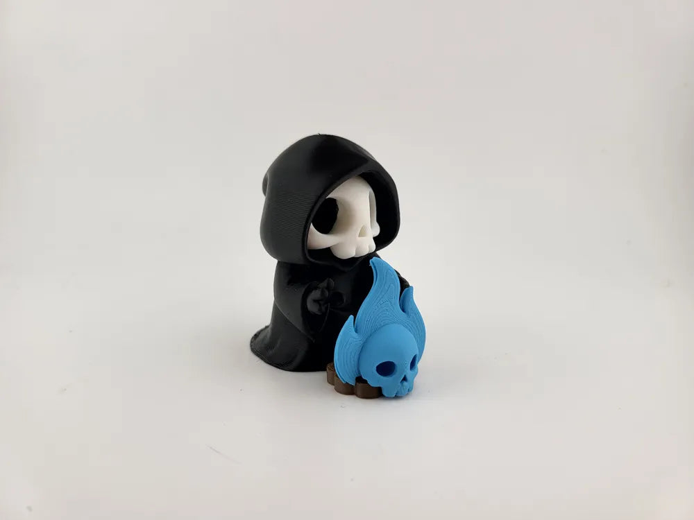 Kawaii Grim Reaper with Magic Flame Spooky