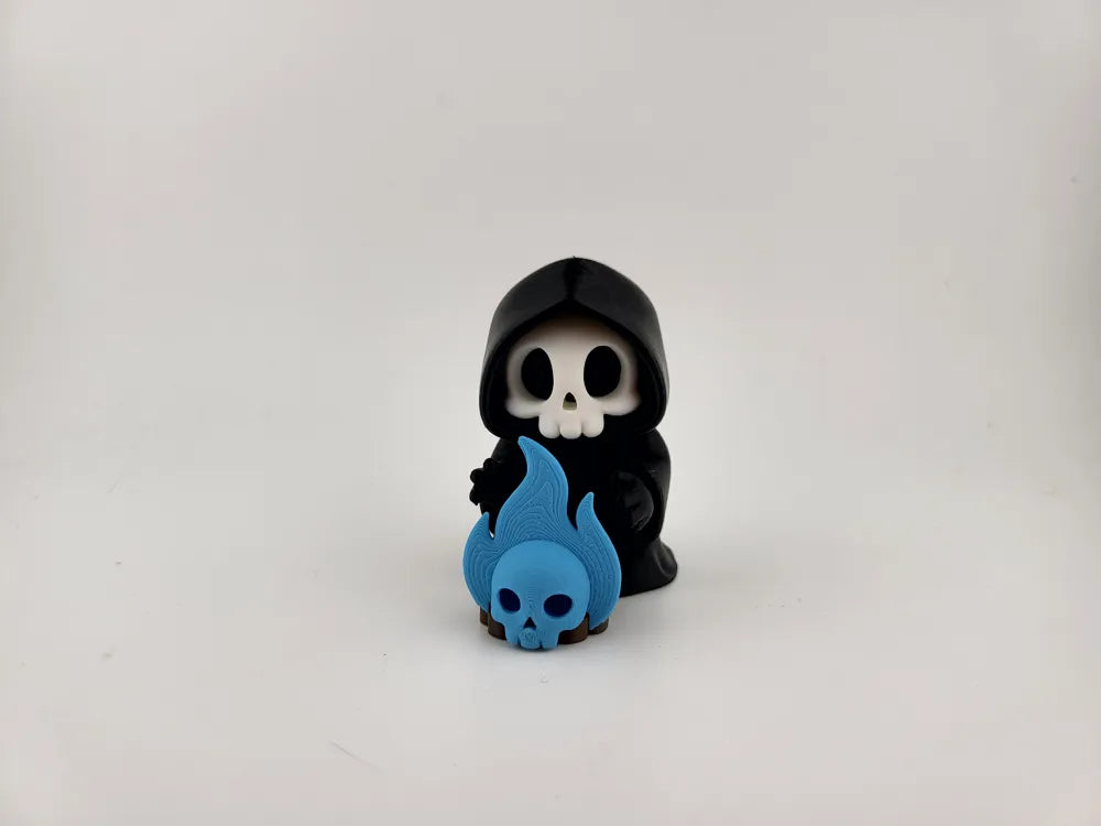 Kawaii Grim Reaper with Magic Flame Spooky