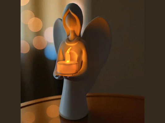 Christmas Angel Carries The Light - Tealight Holder