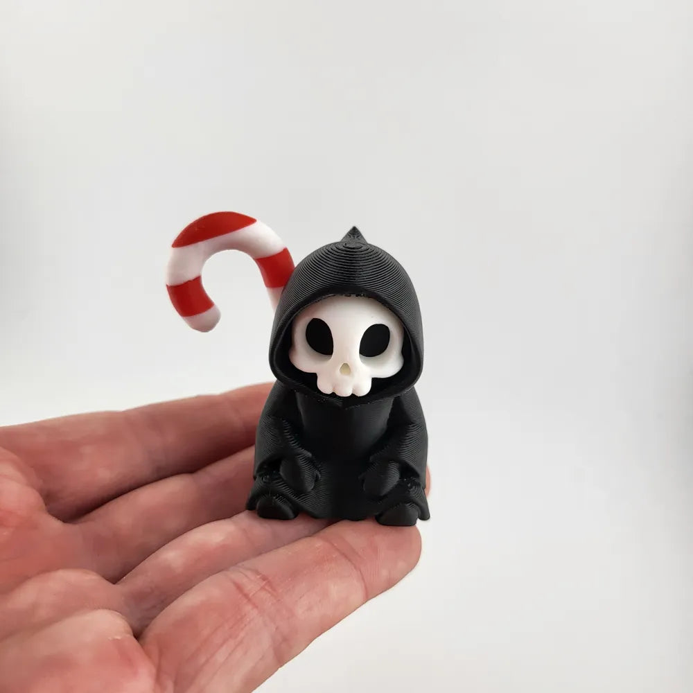 Cute Christmas Grim Reaper Figurine Kawaii Skull