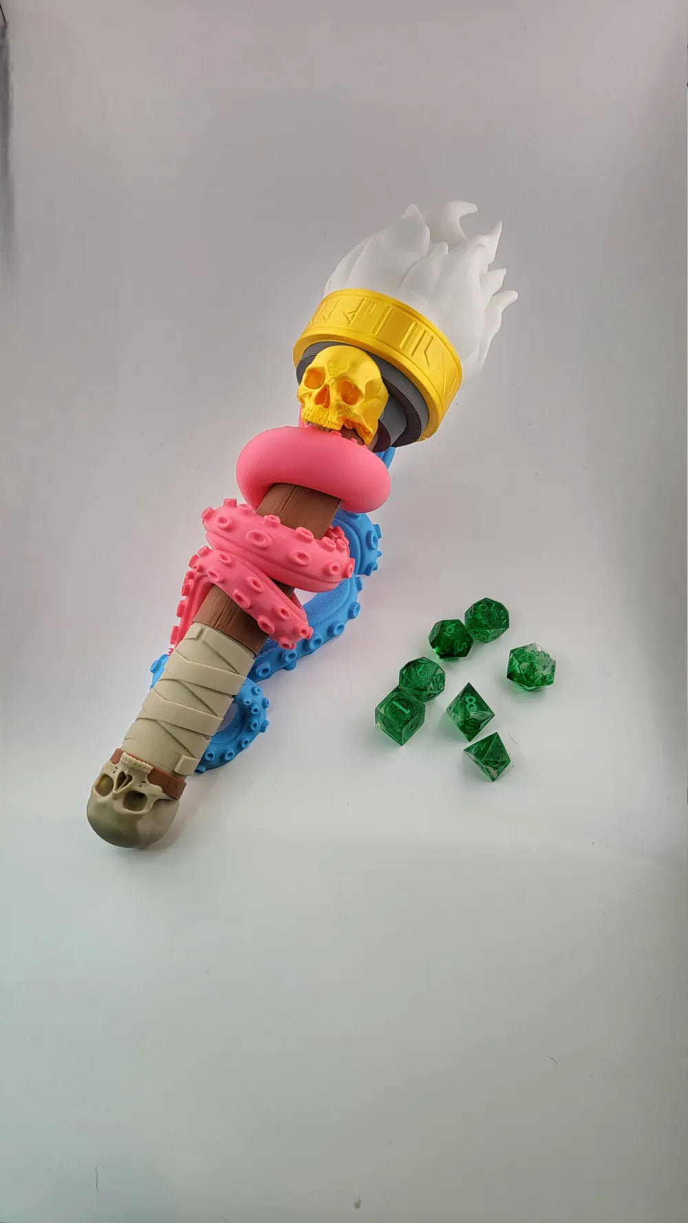 Abyssal Torch Dice Holder - Torch of the Deep DnD