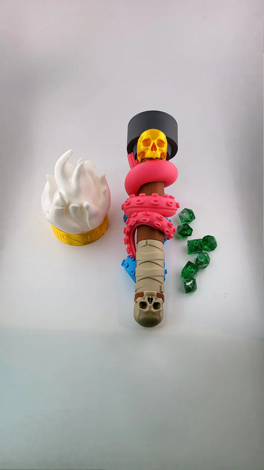 Abyssal Torch Dice Holder - Torch of the Deep DnD