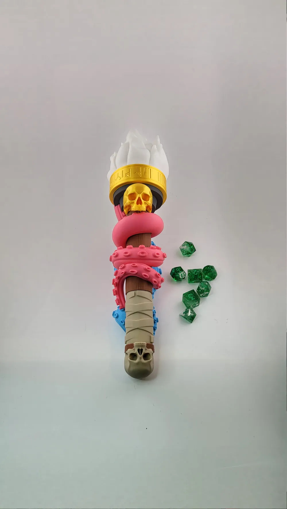 Abyssal Torch Dice Holder - Torch of the Deep DnD