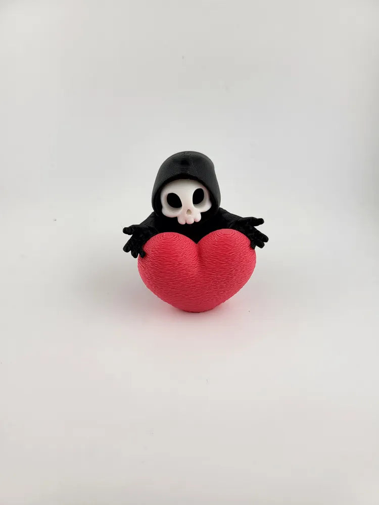 Grim Reaper Heart Gothic Valentine Mini Figure